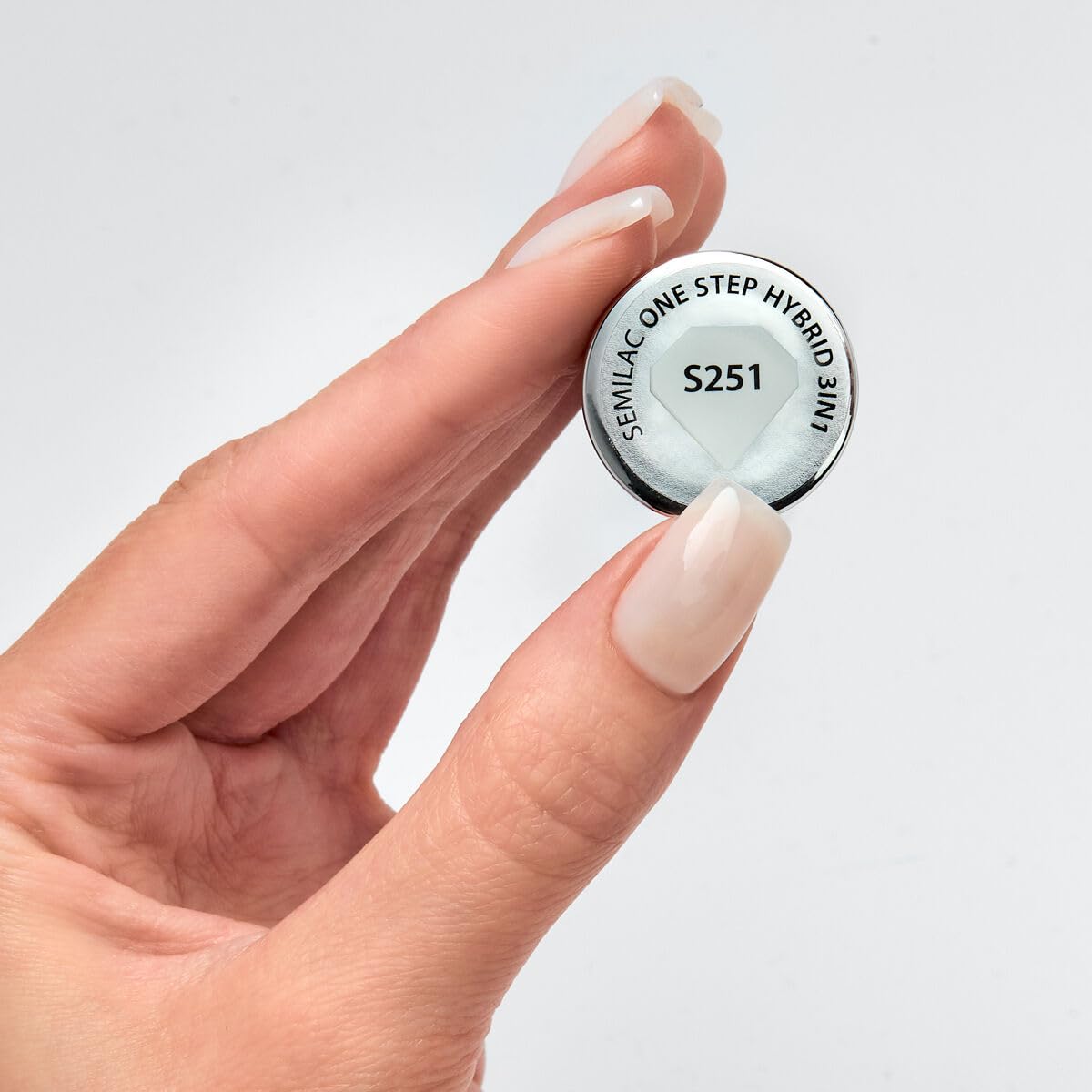 S251 Semilac One Step Hybrid krem kokosowy 3 w 1, 5 ml