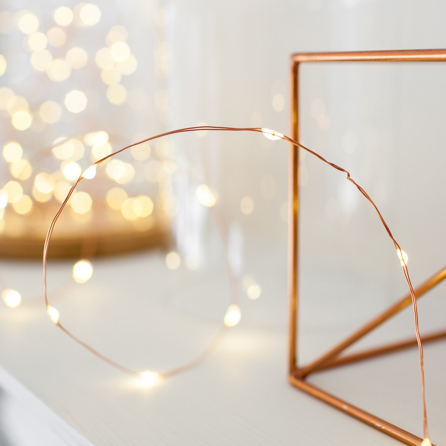 Lights4fun Copper 2 X Set Deal Of Battery Operated Fairy Lights With 20 Micro Warm White Leds On Wire