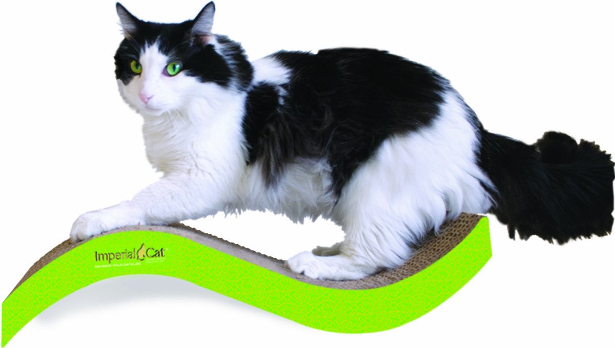 Imperial Cat Purrfect Stretch Scratch 'n Shape, Medium, Italian Green