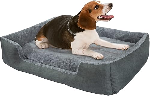 Cama para perro de tamaño mediano desmontable y antideslizante cama grande para perro cama para mascotas lavable a máquina e impermeable cómoda y