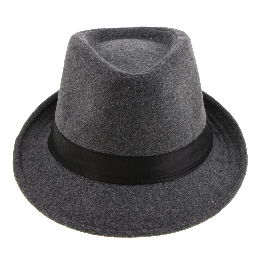 MYADDICTIONMen's Manhattan Structured Gangster Trilby Irish Wool Felt Fedora Hat Gray Clothing, Shoes & Accessories | Mens Accessories | Hats