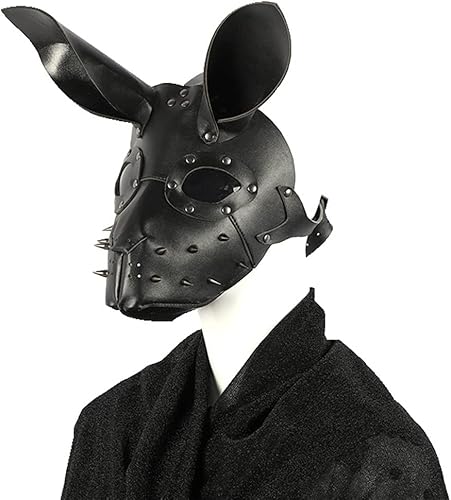 Miniatura 5 de Máscara steampunk máscara de conejo de animales, espeluznante máscara de conejo para cosplay novedosa, fiesta de máscaras, Pascua, Halloween