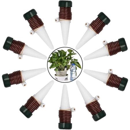 Automatische Pflanzenbewässerung Automatisches Bewässerung Werkzeug aus Keramik Selbst Tropfende Bewässerung der Pflanze Bewässerungsgerät Gartenarbeit 10 PCS für Außen- und Zimmerpflanzen