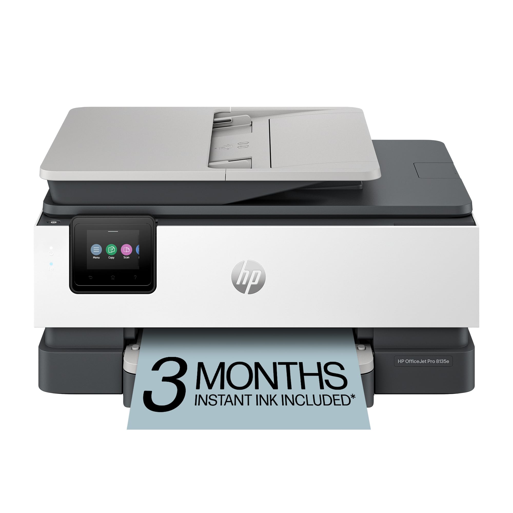 HPOfficeJet Pro 8135e Wireless All-in-One Color Inkjet Printer, Print, scan, copy, fax, ADF, Duplex printing Best-for-home office, 3 month Instant Ink trial included, AI-enabled (40Q35A)