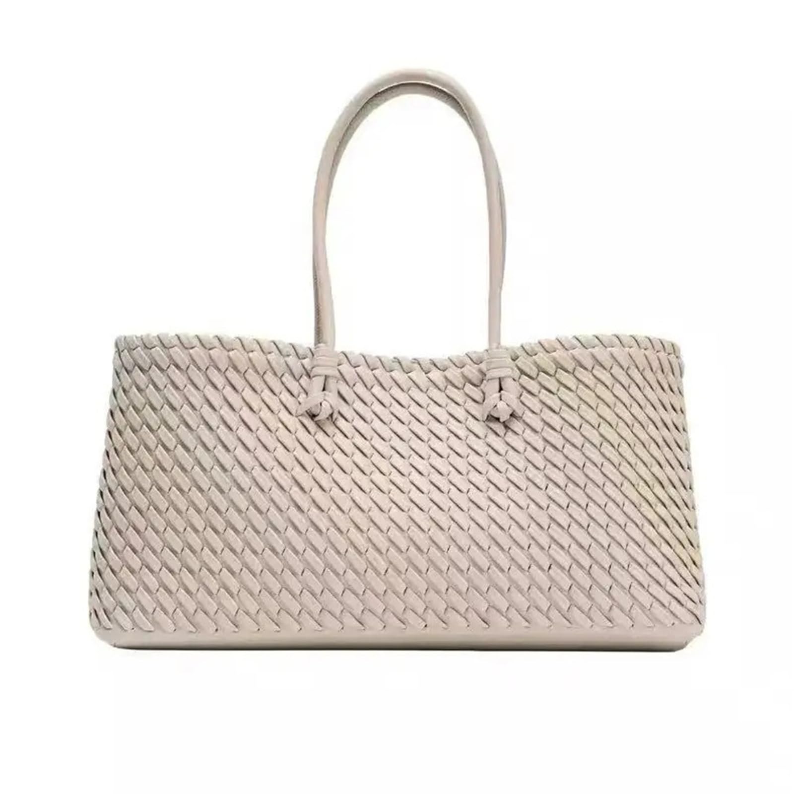 Borse In Pelle Intrecciata Borsa a tracolla intrecciata a cestino, grande, capiente, da donna, modello singolo, primavera estate Shopping