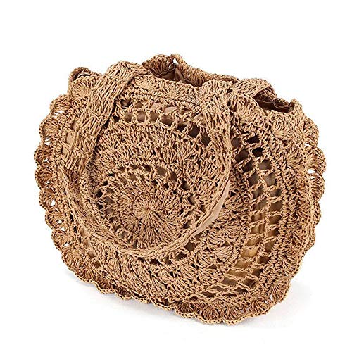 Summer Shoulder Bag Bali Beach Tot Crochet Straw Bag Handmade Coachman Cameia Crochet Bag Handbag Hand Crochet Pull Rope Bag