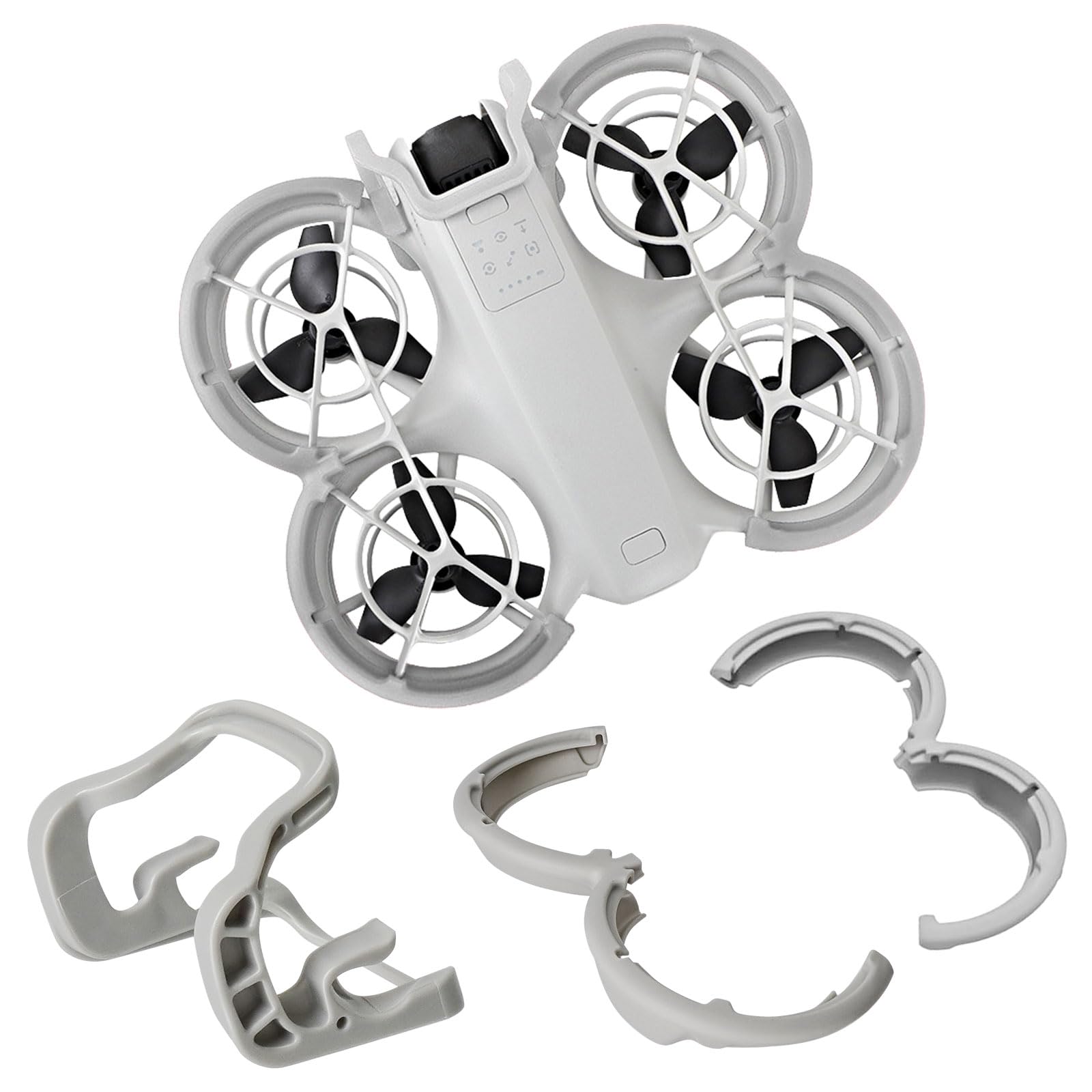 Protector de Hélice + Protector Anticolisión Cardán para dji Neo Accesorios, Antiarañazos Accesorios, Gris