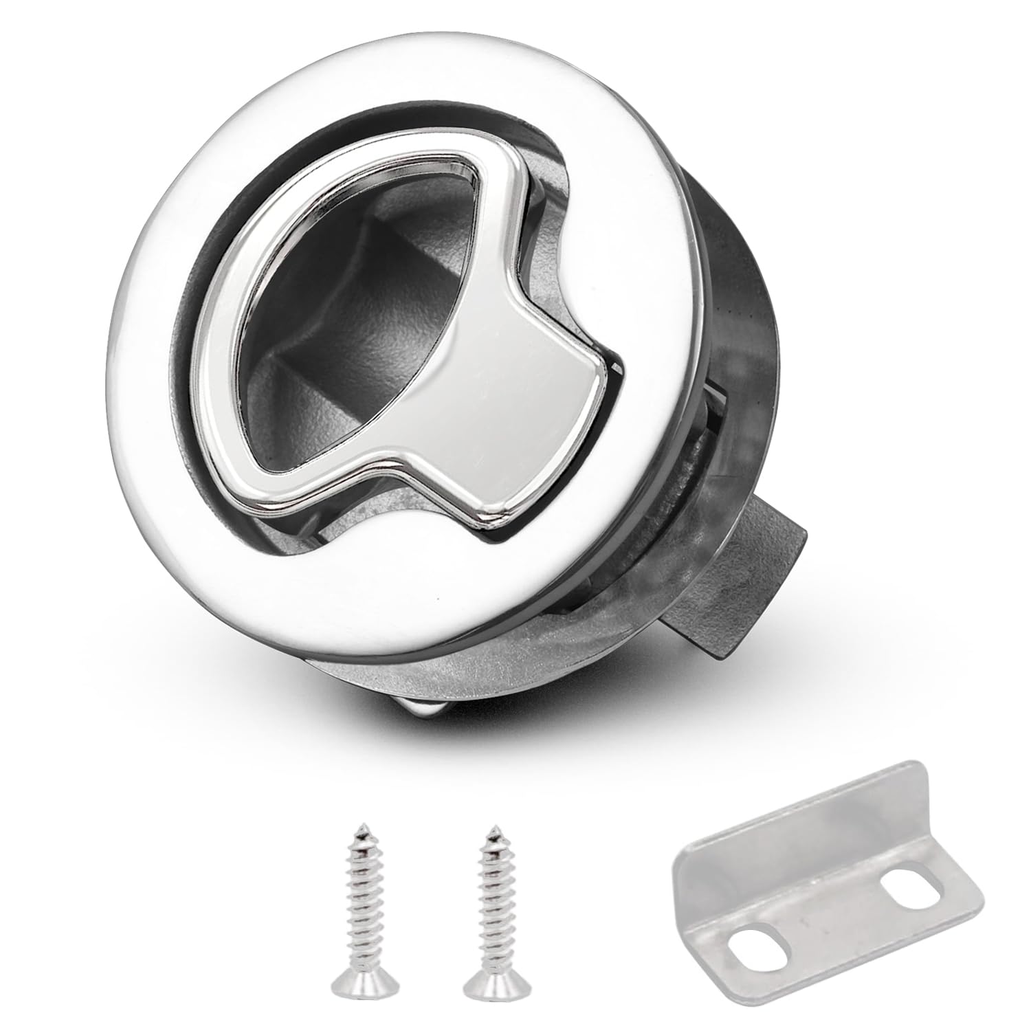 Atibin Steel Cabinet Flush Latches Boat Marine Locking Flush Latch Hatch Deck Stainless Flush Latches Marine SUS316