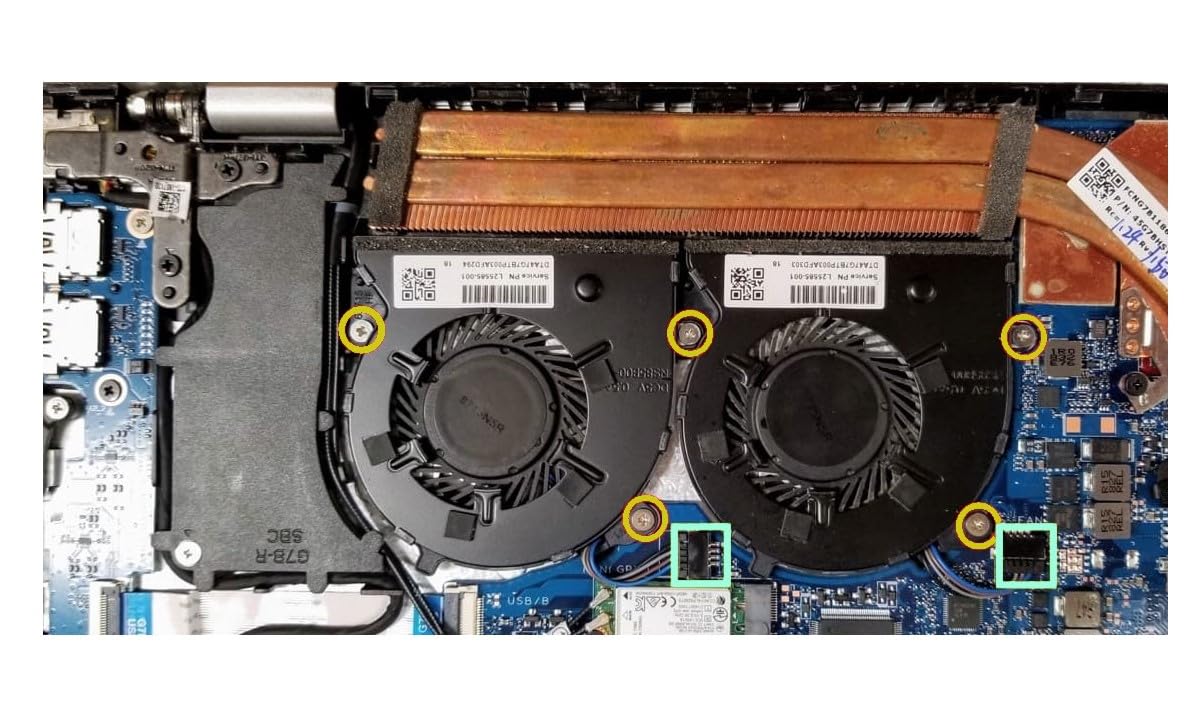 Wentylator chłodzący procesora do HP Pavilion 15-CS 15-CW, NP: L23895-001, L25585-001, L23994-001 (dyskretny układ graficzny)