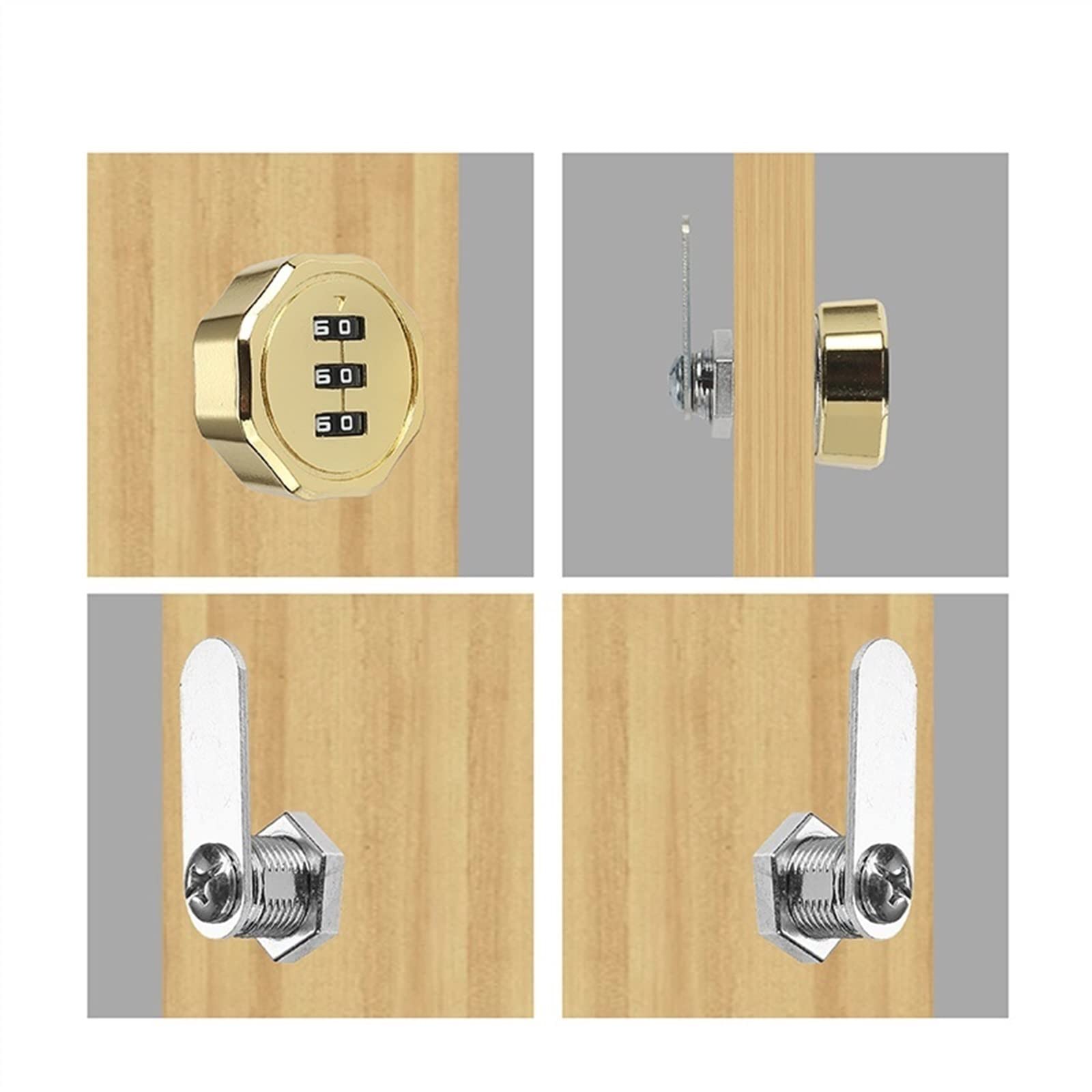 Cerradura con contraseña for cajón de escritorio de oficina, cerradura for puerta de armario, cerradura for armario de almacenamiento de hierro for el hogar, cerradura for mesita de noche, cerradura f