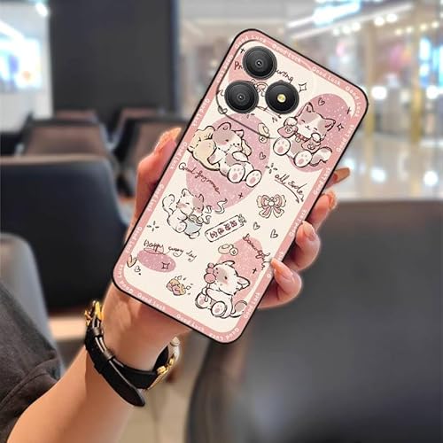 Phone Case Compatible with Blackview Wave 9C, Full wrap Animals Dirt-resistant Design Cartoon Back Cover Graffiti Soft case Dura
