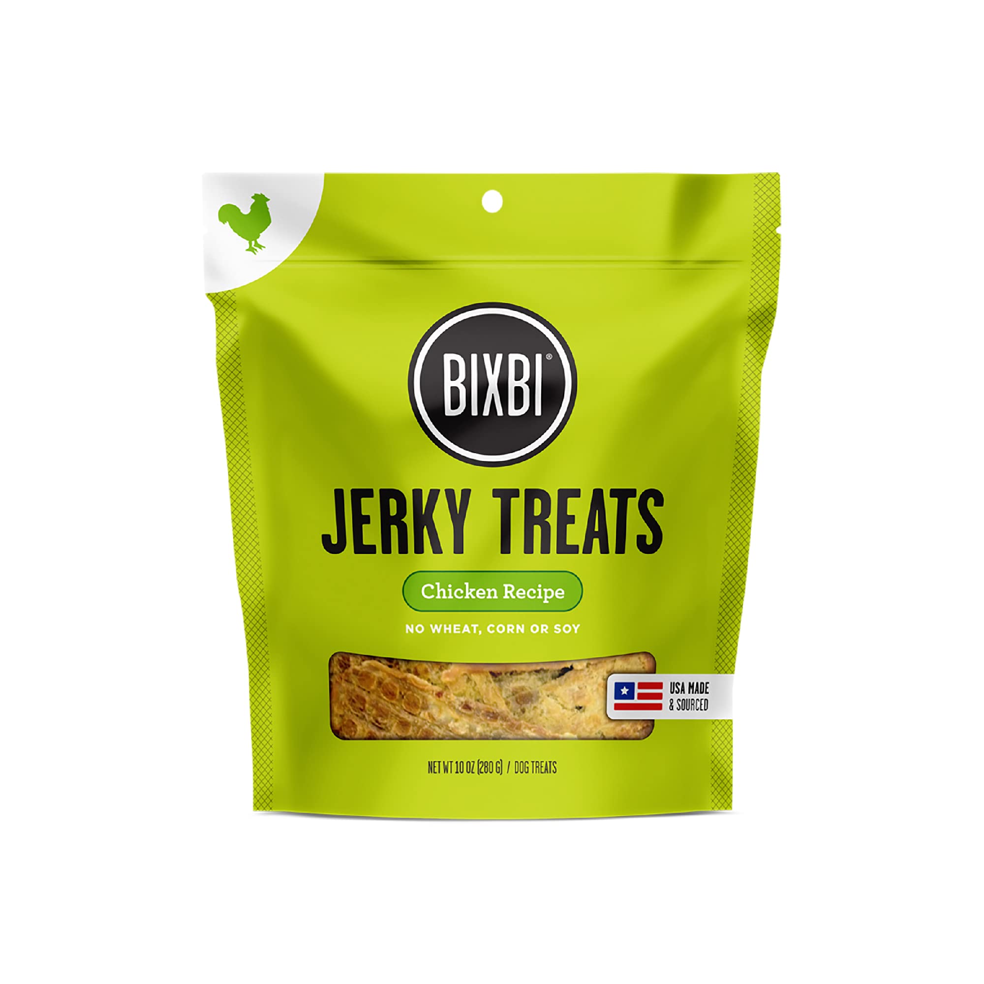 Jerky Dog Treats, Original Chicken, 10 oz - USA Made Grain Free Dog Treats - High in Protein, Whole Food Nutrition, No Fillers
