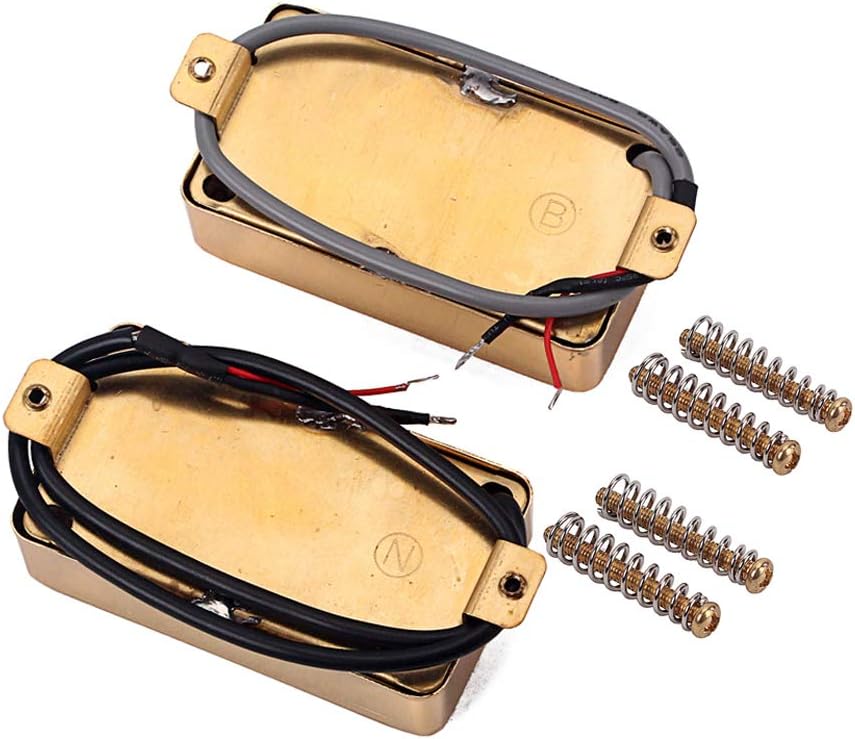 Alnicov Guitar P90 Pickup Single Coil Bridge Neck Pickups Set Humbucker Pickups Set for Electric Guitar Parts