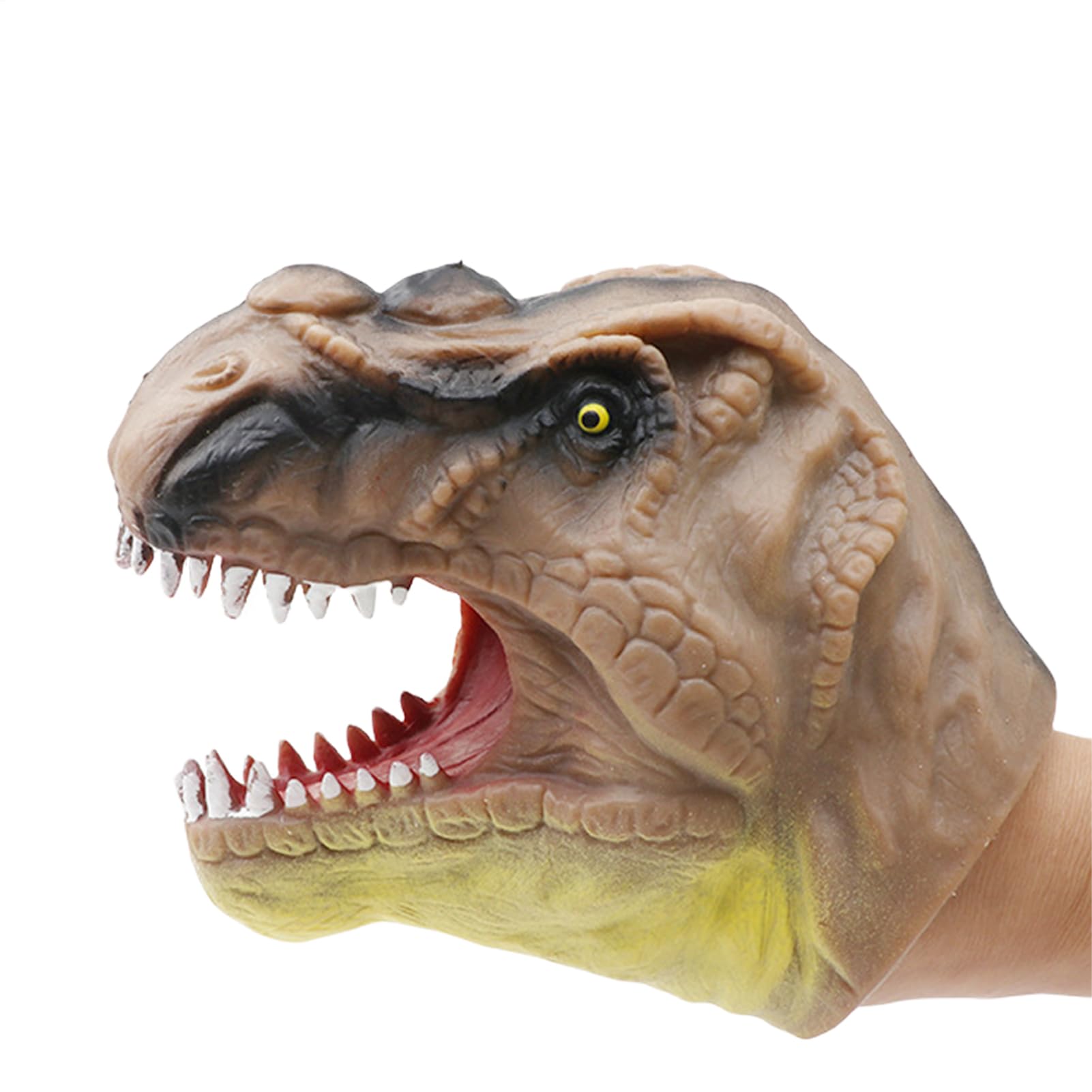 Animal Hand Puppets | Cartoon Alligator Shark Hand Puppets - Cartoon Soft Rubber Animal Head, Interactive Toy for Interactive Teaching Props Toys