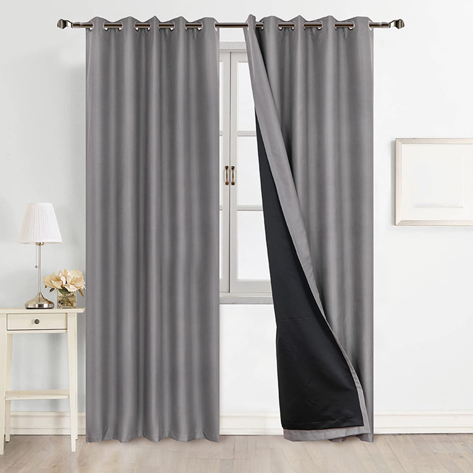 Tenda Oscurante Adesiva Per Camera Da Letto, 300x145 Cm, Temporanea, Senza Fori, Blocca Il 100% Della Luce