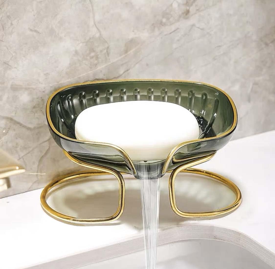 Lukzer 1Pc Soap Holder Dish Soap Holder for Shower Plastic Layer Draining Soap for Bathroom Kitchen (Green Color) (B0C6MR3MPY) Amazon Price History, Amazon Price Tracker