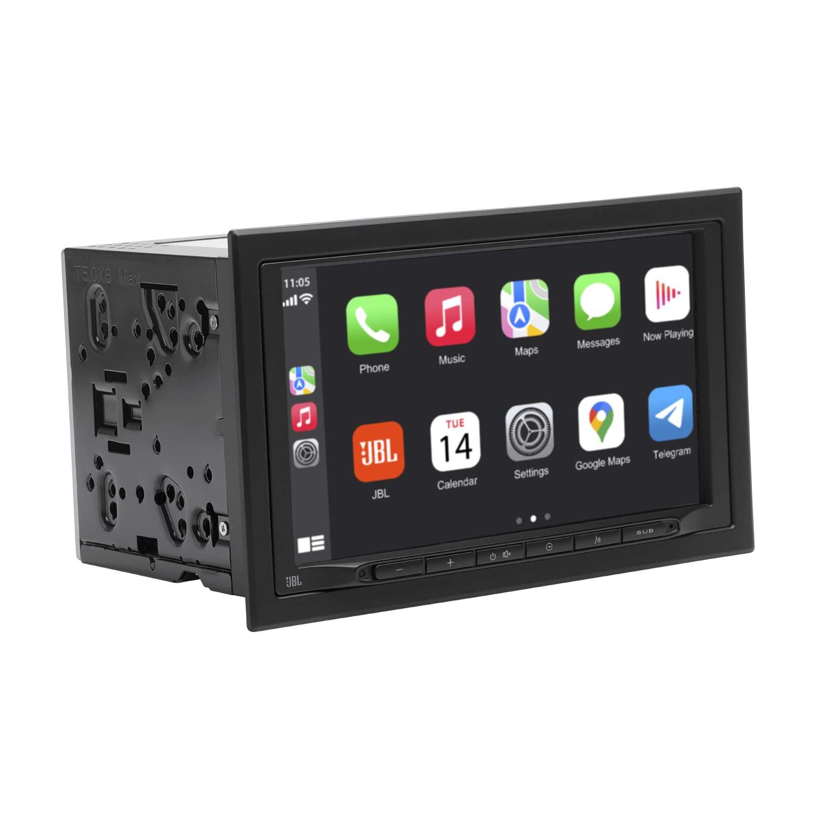 JBL Legend 700 autoradio 2-DIN multimediale, schermo touchscreen 7 pollici, Apple CarPlay & Android Auto wireless, Bluetooth, 4x50 W, preout 4V, FLAC, equalizzatore parametrico