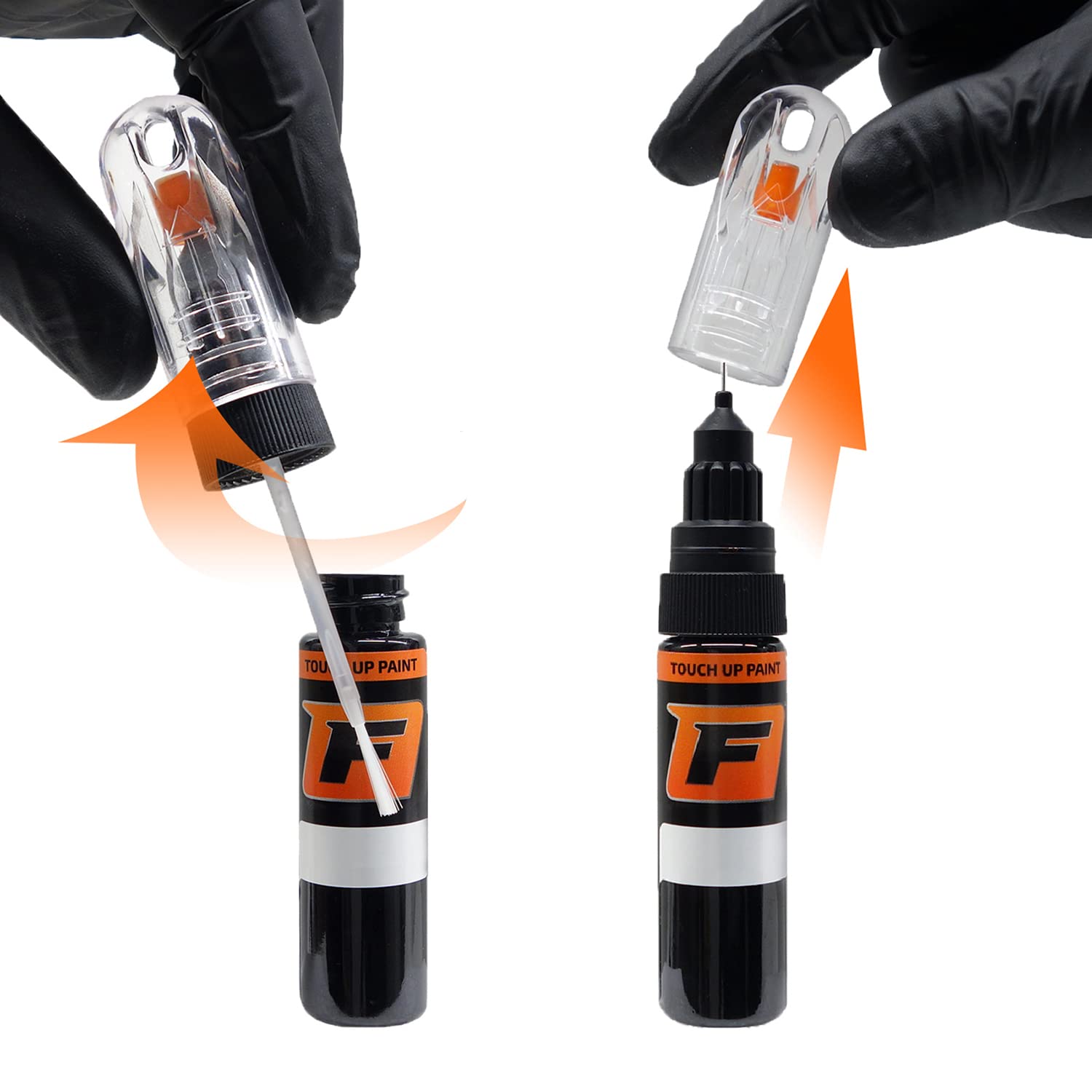 FIRANTO Kit Riparazione Vernice Auto per Alfa Romeo 408C Nero Vulcano - Set rimuovi Graffi per Vernice Auto 3in1-15ml Primer, Pennarello ritocchi Vernice, Vernice lucidante