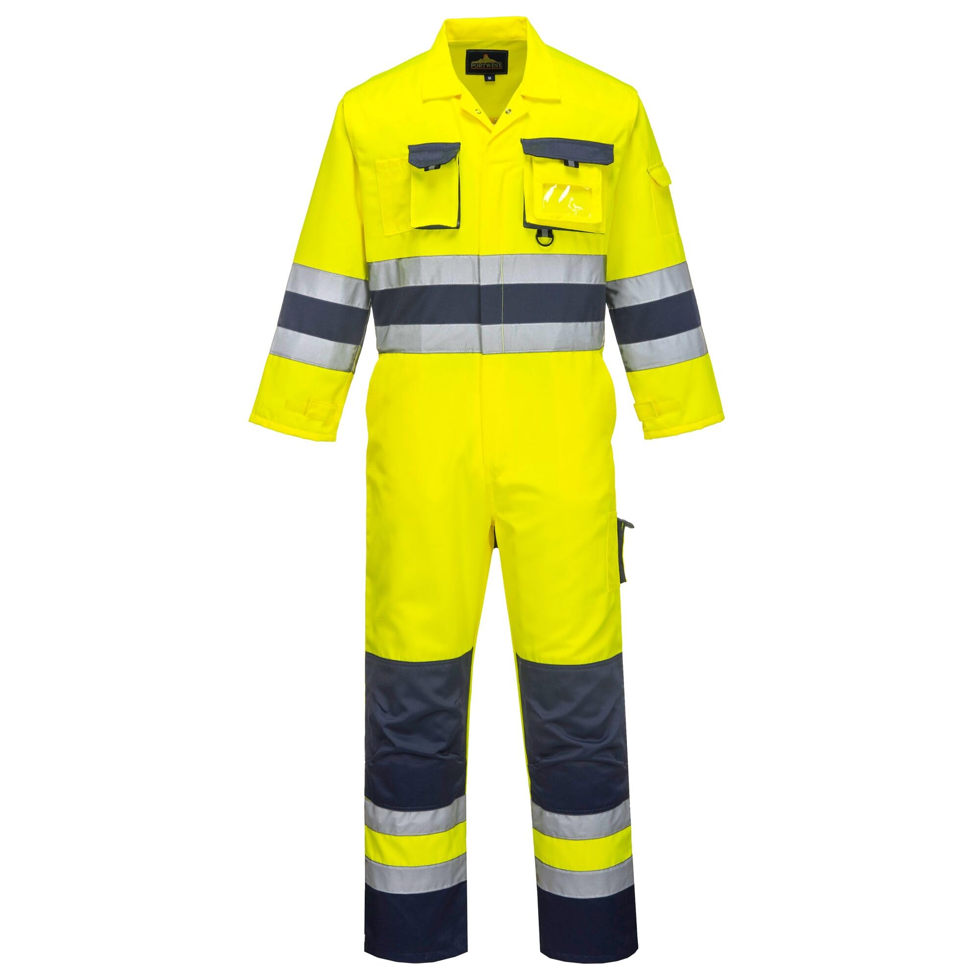 Portwest Yellow / Navy Nantes Hi Vis Overall
