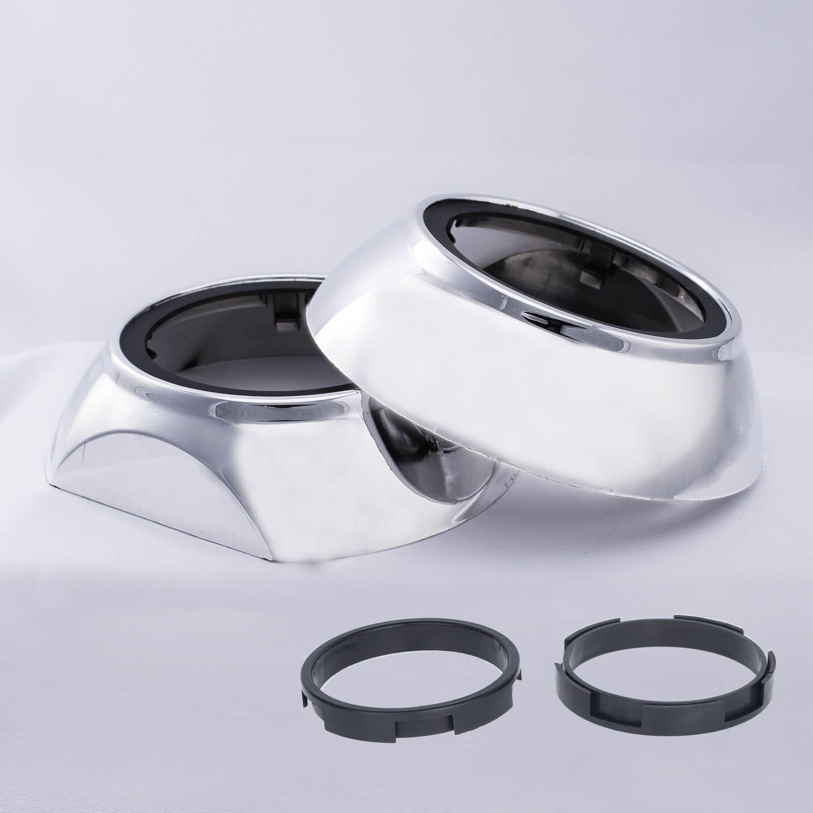 YUFANYA 3.0Inch Projector Shrouds Universal Silver Mask for 2.5Inch or 3.0Inch Projector Lens