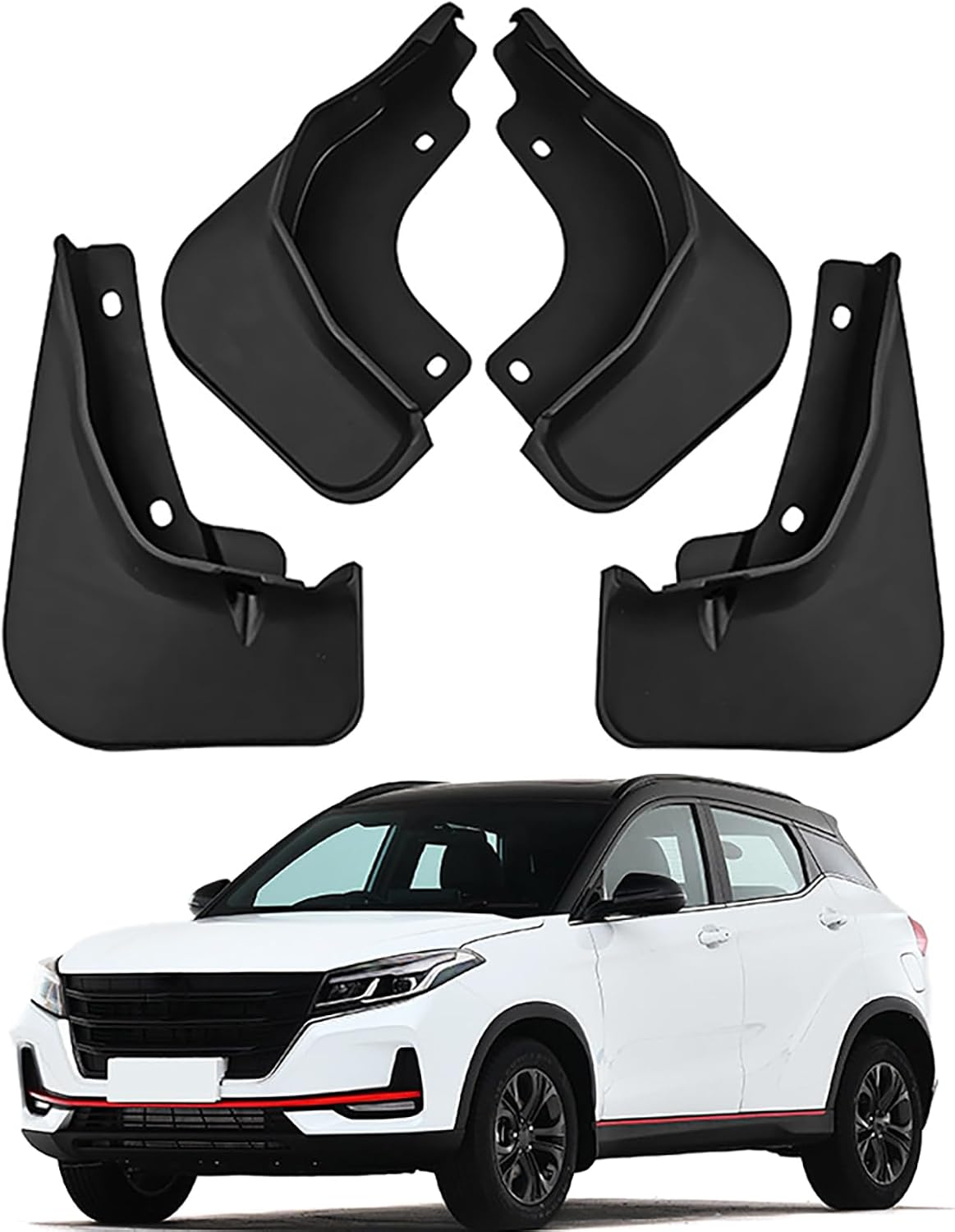 Mud Flaps for DONGFENG Glory 500 2022-2024,Vehicle Specific Custom Splash Guards All Weather Fender Guard Mudguards Sediment Protection No Need to Drill Holes