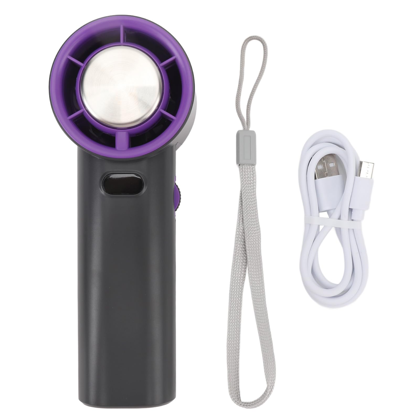 Mumusuki Ventilador Portátil de Mano, 3600 MAh con Batería USB Recargable Pantalla Digital Ventilador de Escritorio Personal Ventilador de Refrigeración para Oficina Regalo de Viaje Al