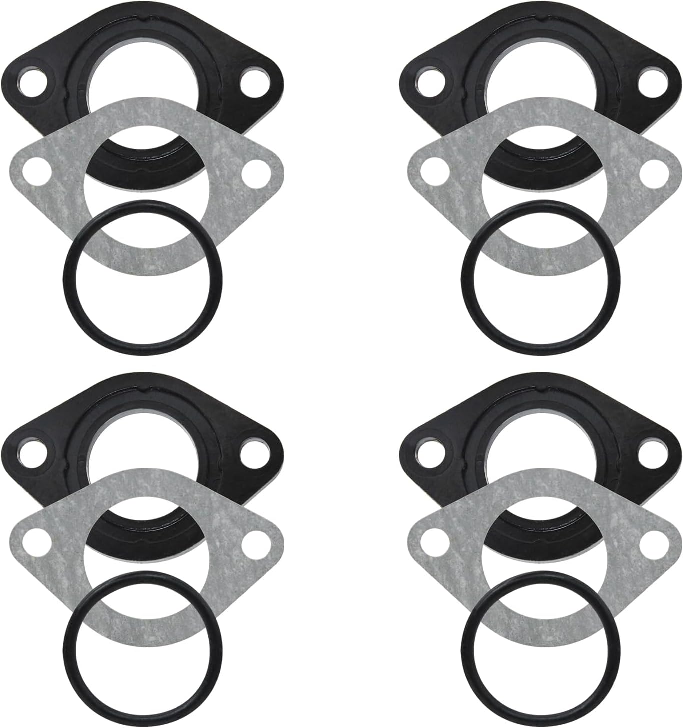 26mm 4 Pcs Carburetor Carb Carby Intake Carb Manifold Gasket Replacement parts Fit for 125cc 150cc PIT Dirt Bike Quad ATV Buggy.（4 PCS）