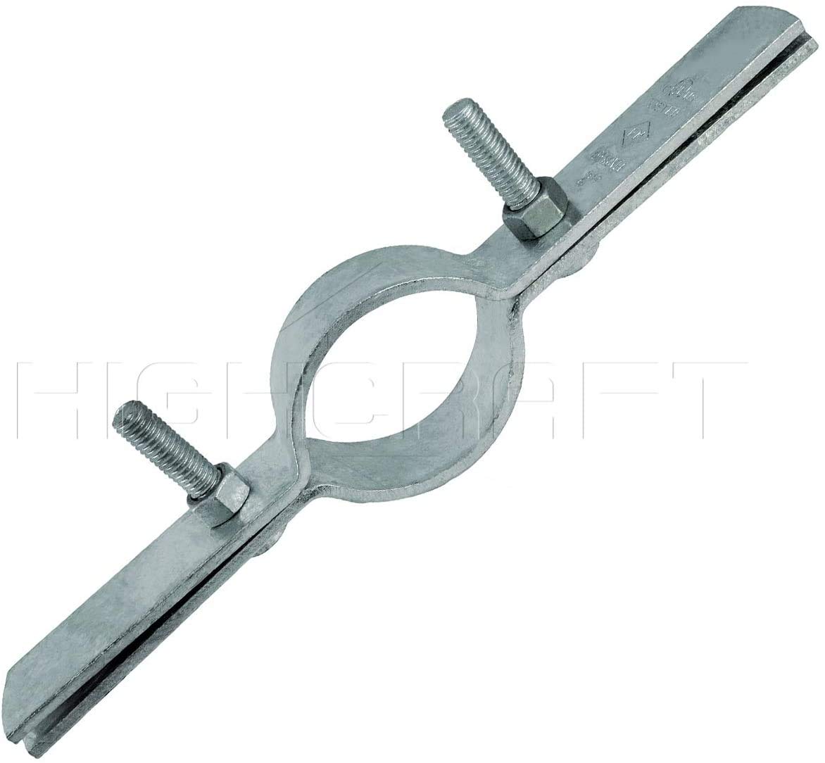 Highcraft RISEG112-10 - Soporte vertical para tuberías de montaje en pared para tuberías de cobre, IPS, CPVC, PVC, tubo de acero galvanizado, 1-1/2