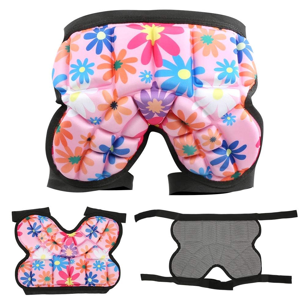 Alomejor1 ochrona bioder dla dzieci, wyściełana ochrona 3D, ochrona bioder, ochrona sportowa, sprzęt ochronny do jazdy na nartach