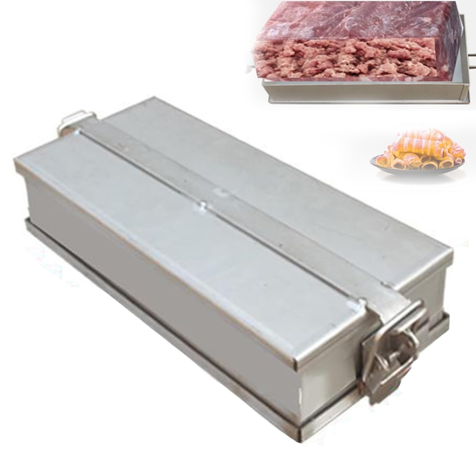 Molde Para Embutir Carne, De Acero Inoxidable, Con Un Grosor De Placa De 2,0 Mm, Capacidad Para 3,5 Kg, Caja De Herramientas Para Embutir Carne, Ideal Para Rellenos, Hamburguesas, Minihamburguesas