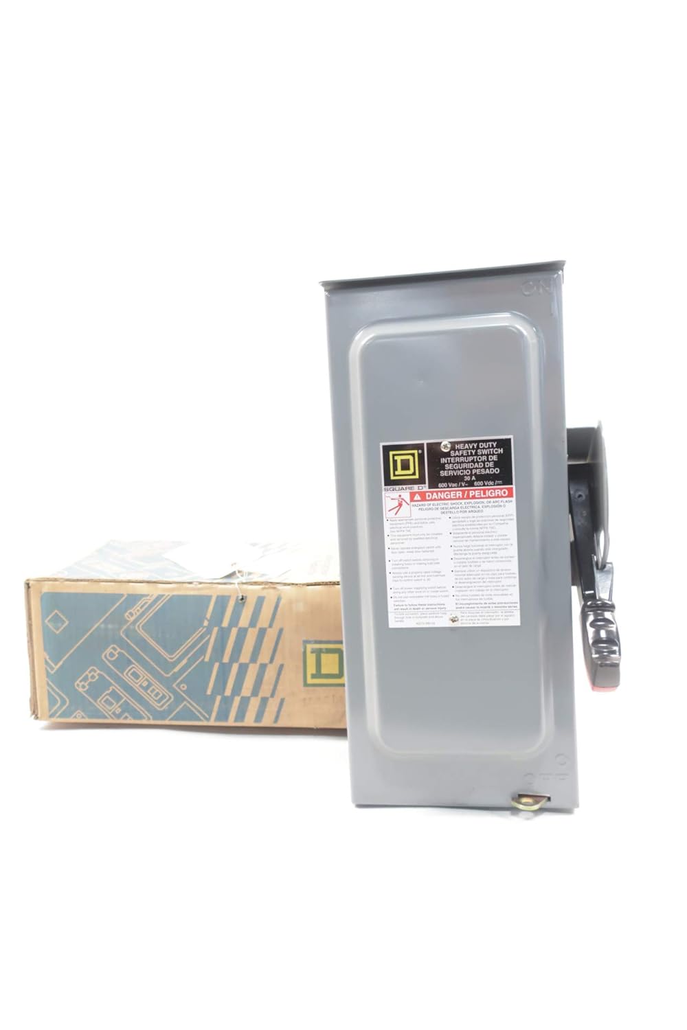 SQUARE D H361RB 3P 30A AMP 600VAC FUSIBLE Disconnect Switch D645530