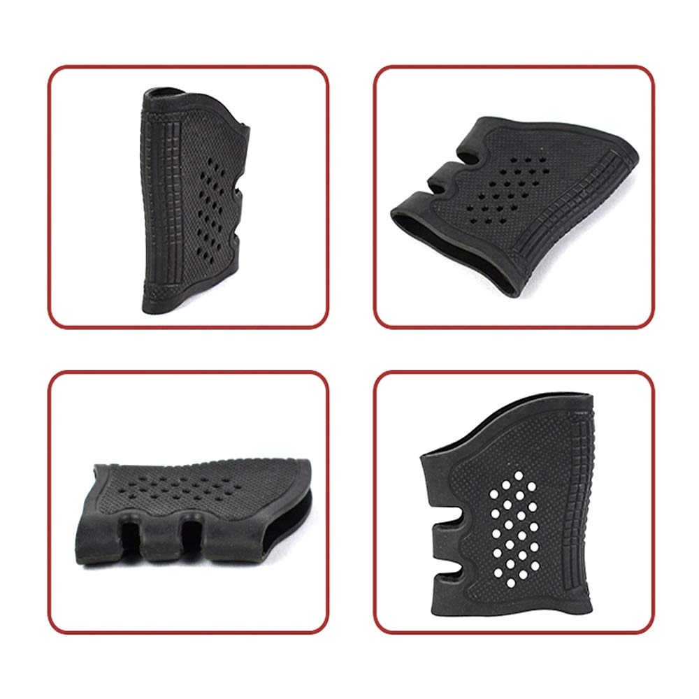 Guanto per impugnatura in gomma anti-scivolo tattico per G17 G19 G20 G21 AK / M4 Holster Copertura pistola Airsoft Gun Sleeve