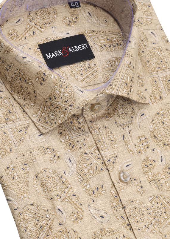 Image of Men's Half Sleeve Linen Shirt
