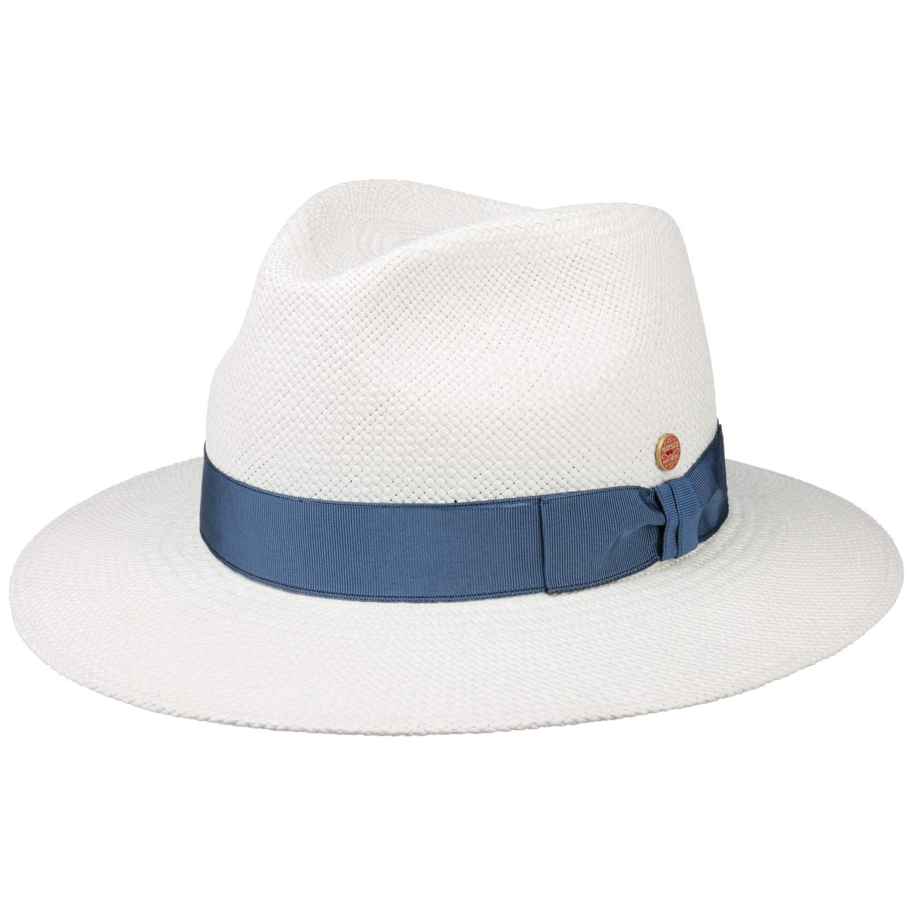 Mayser Sombrero Panamá Menton Mujer/Hombre - Made in The EU protección UV de Sol con Banda Grosgrain Primavera/Verano