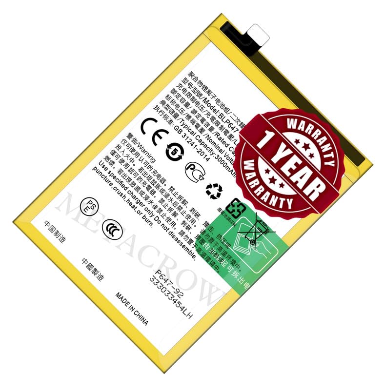 Image of Original BLP647 Battery Compatible for Oppo A79 4G (2017) - (3000mAh) - 1 Year Warranty JK1