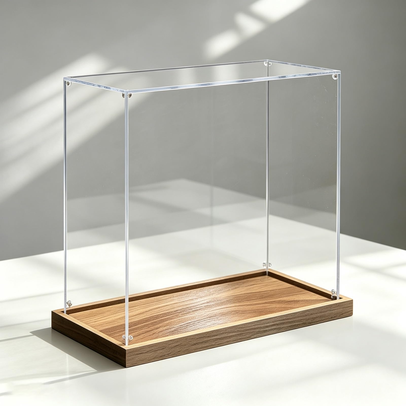 Extra Large Transparent Acrylic Display Case, Stackable Dustproof Acrylic Display Box, Assembled Storage Plastic Showcase for Figure Doll Toys