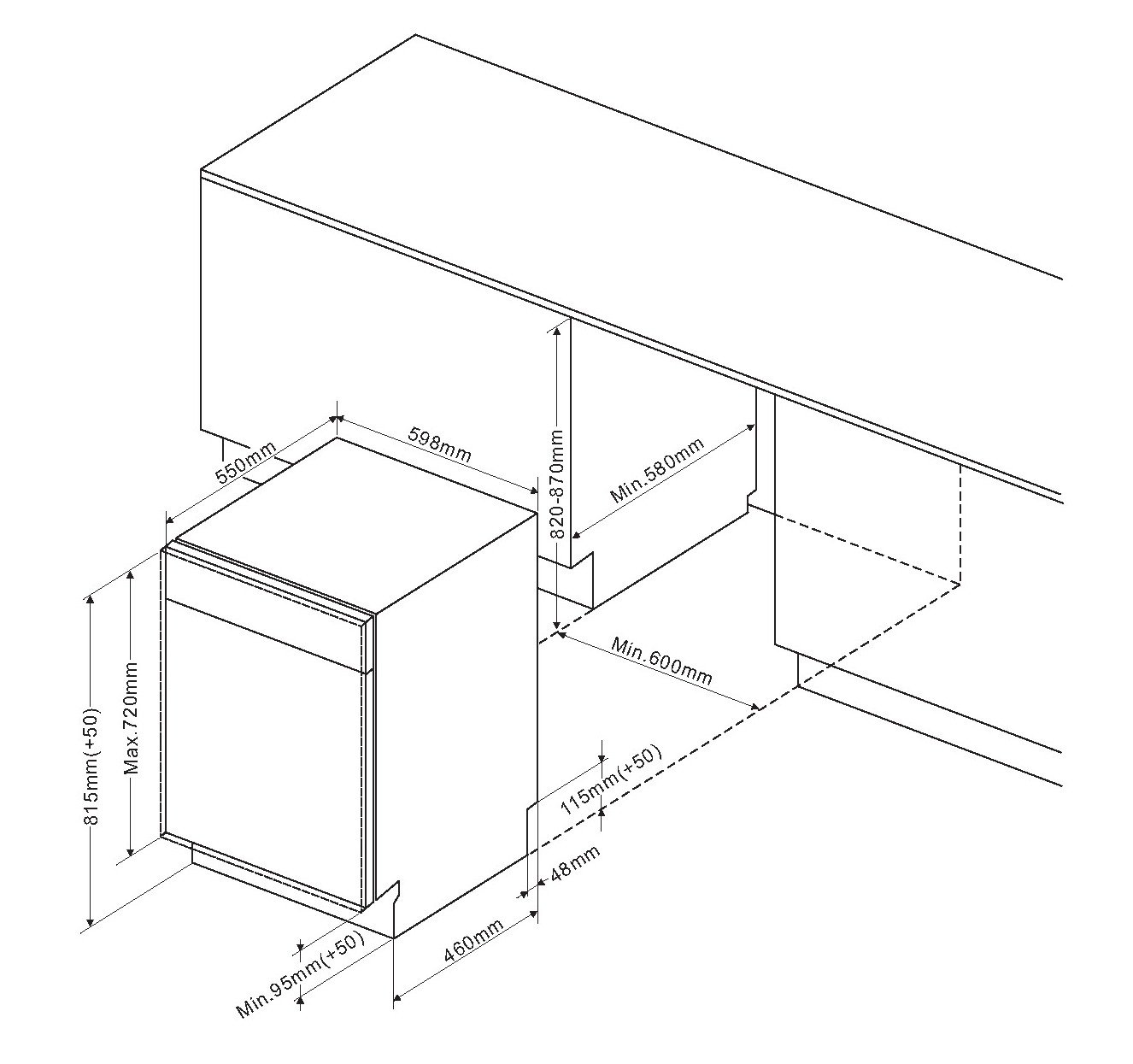 Amica Einbau‑Geschirrspüler vollintegriert 60 cm 14 Maßgedecke 7 Programme Auto OpenDry BlueDot Aquastopp – geschirrspueler vollintegriert (ohne Möbelfront)