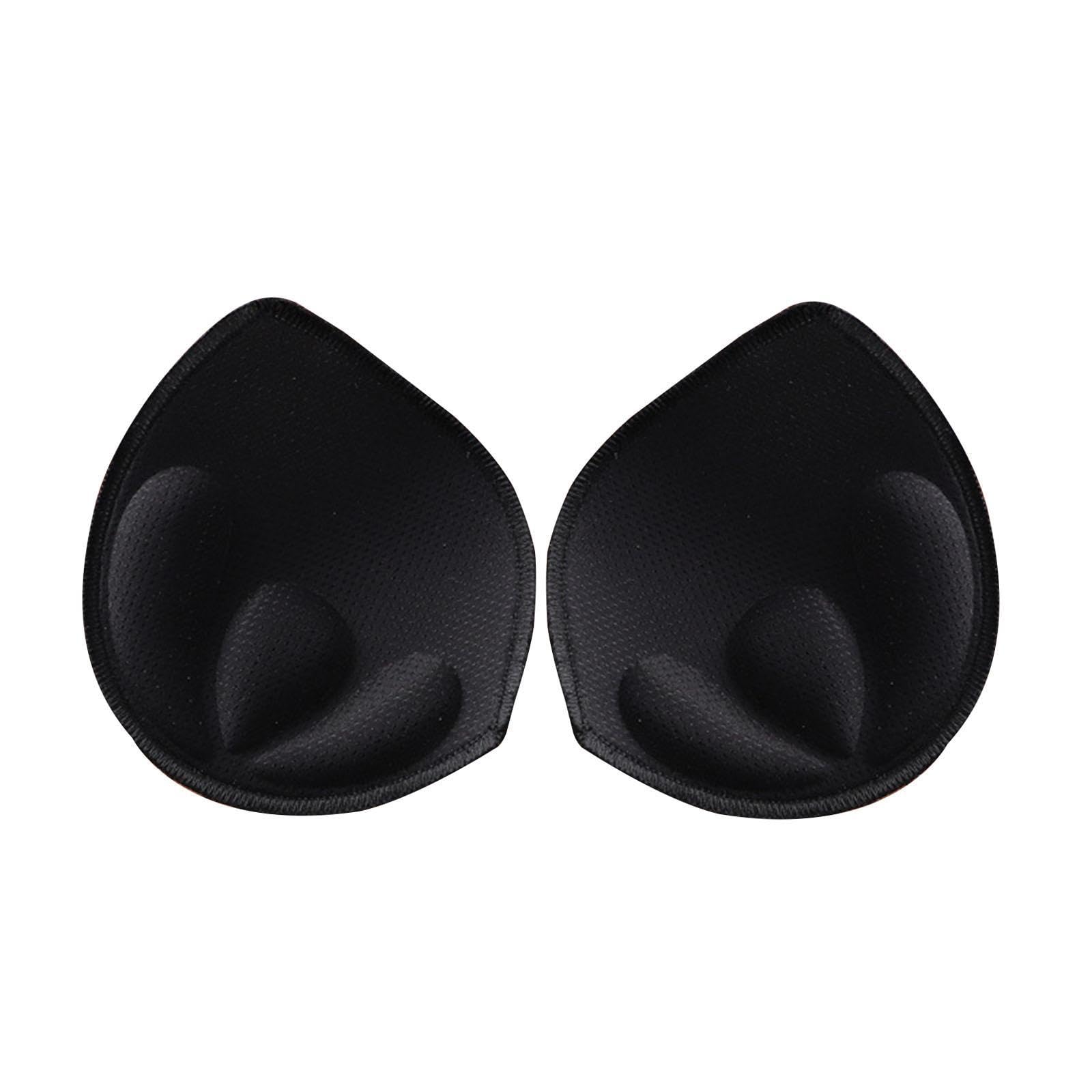 Women Bra Pads Inserts Cotton Padding Inserts for Swimwear Daily Wear Bikini Black L-image-6