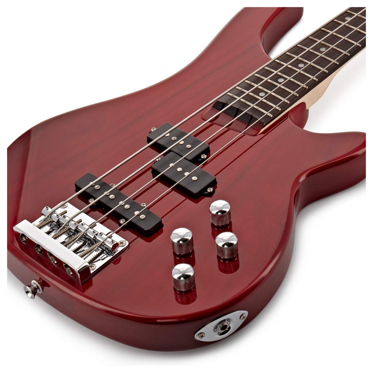 Set de Bajo 3/4 Chicago + Amplificador de 15 W, Trans Red