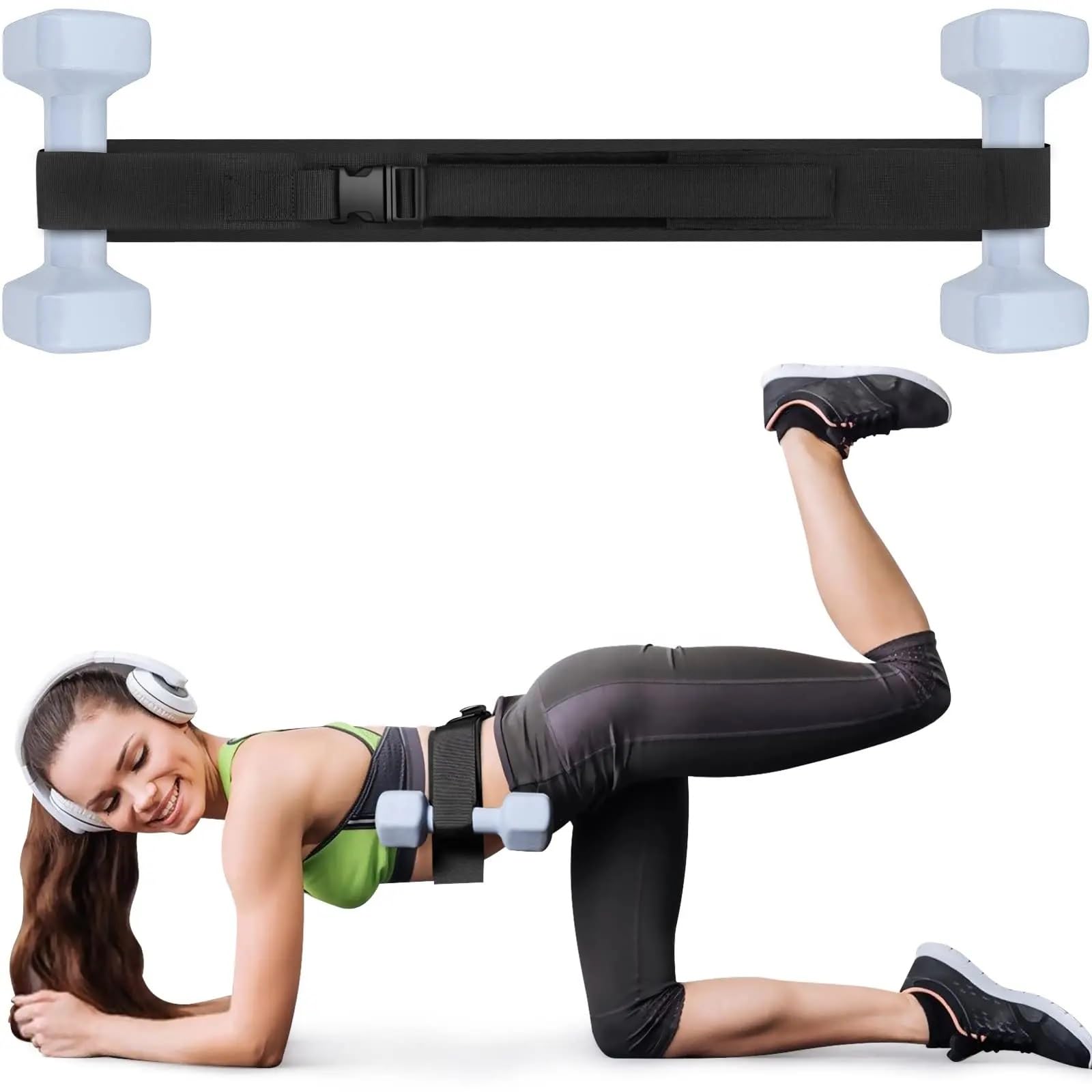 Fitcozi Anti slip Hip Thrust Belt (Thrust Belt Black)-picture-17