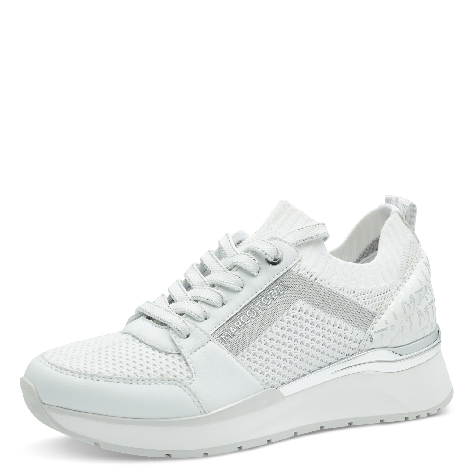 MARCO TOZZI Women's 2-23716-44 Trainers, White Comb, 5 UK