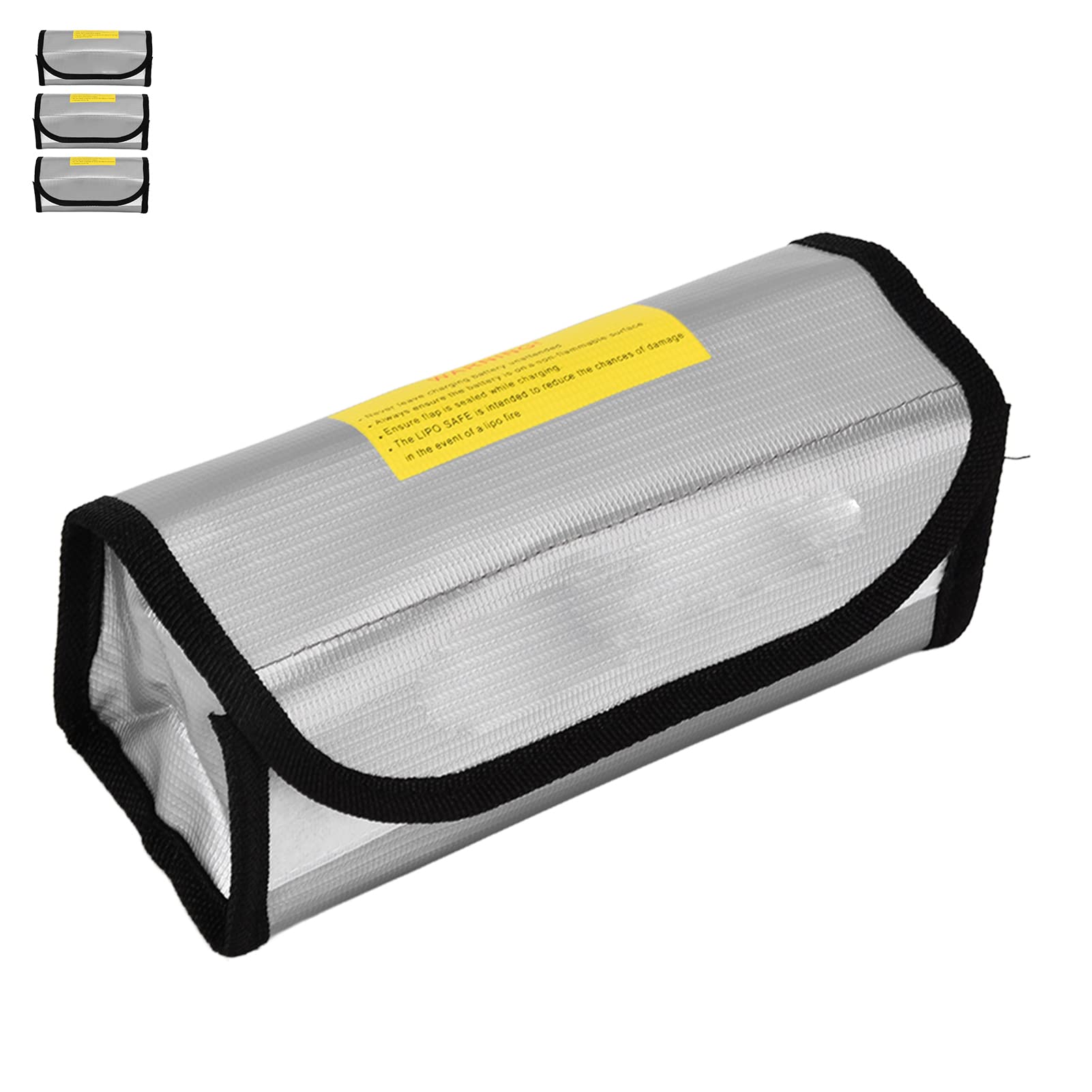 Ejoyous Lipo Safe Bag, 3 Stück Akku Tasche Feuerfeste Batterie Tasche, Explosionsgeschützte Temperaturbeständig Lipo Sicherheitstasche
