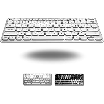 Macally Backlit Bluetooth Keyboard | Compatible With Apple MacBook Pro/Air, iMac, Mac Pro/Mini | Small Wireless for Mac
