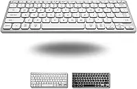 Macally Teclado Bluetooth compacto para Mac – conectividade premium para vários dispositivos – Teclado sem fio Apple compatível com MacBook Pro/Air, iMac, Mac mini, iPad, laptop e PC