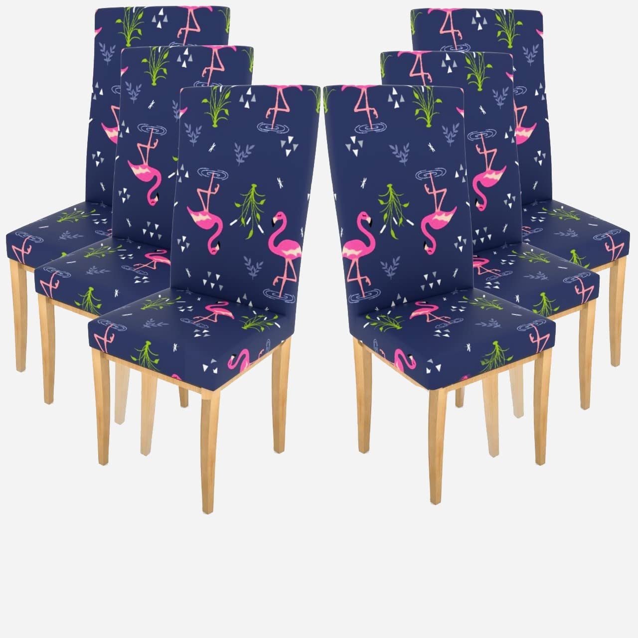 Kraftales Cotton Stretchable Decorations Dining Table Chair Covers