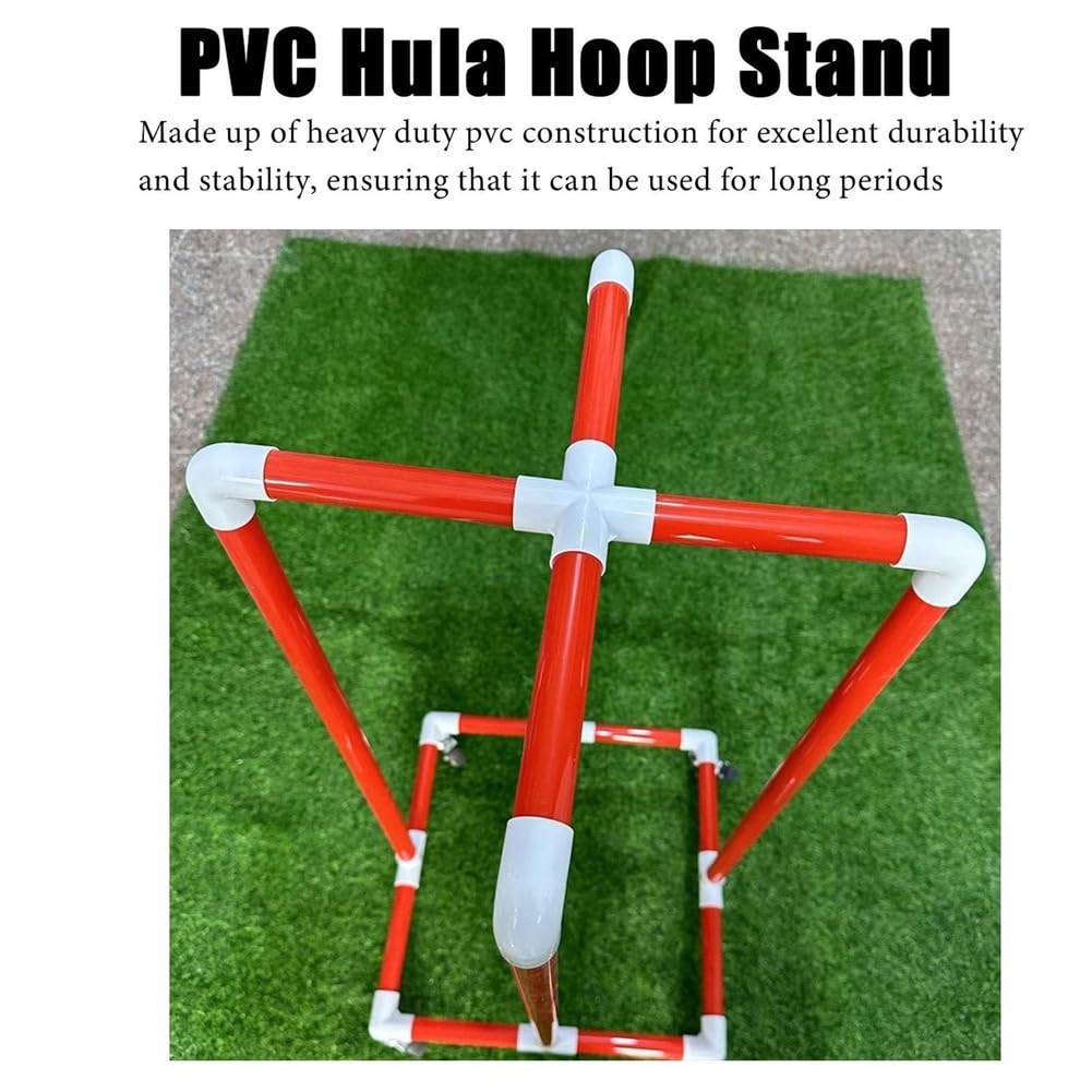 Support Mobile pour Cerceaux De Hula Hoop, Chariot De Rangement en PVC pour Cerceaux De Hula Hoop, Support De Rangement Portable pour Cerceaux De Fitness