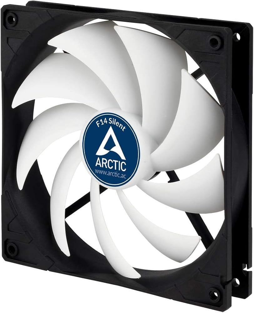 ARCTIC F14 Silent - 140 mm Case Fan, Ultra-Quiet, Extra Quiet Motor, Computer, Almost inaudible, Fan Speed: 800 RPM - View 1