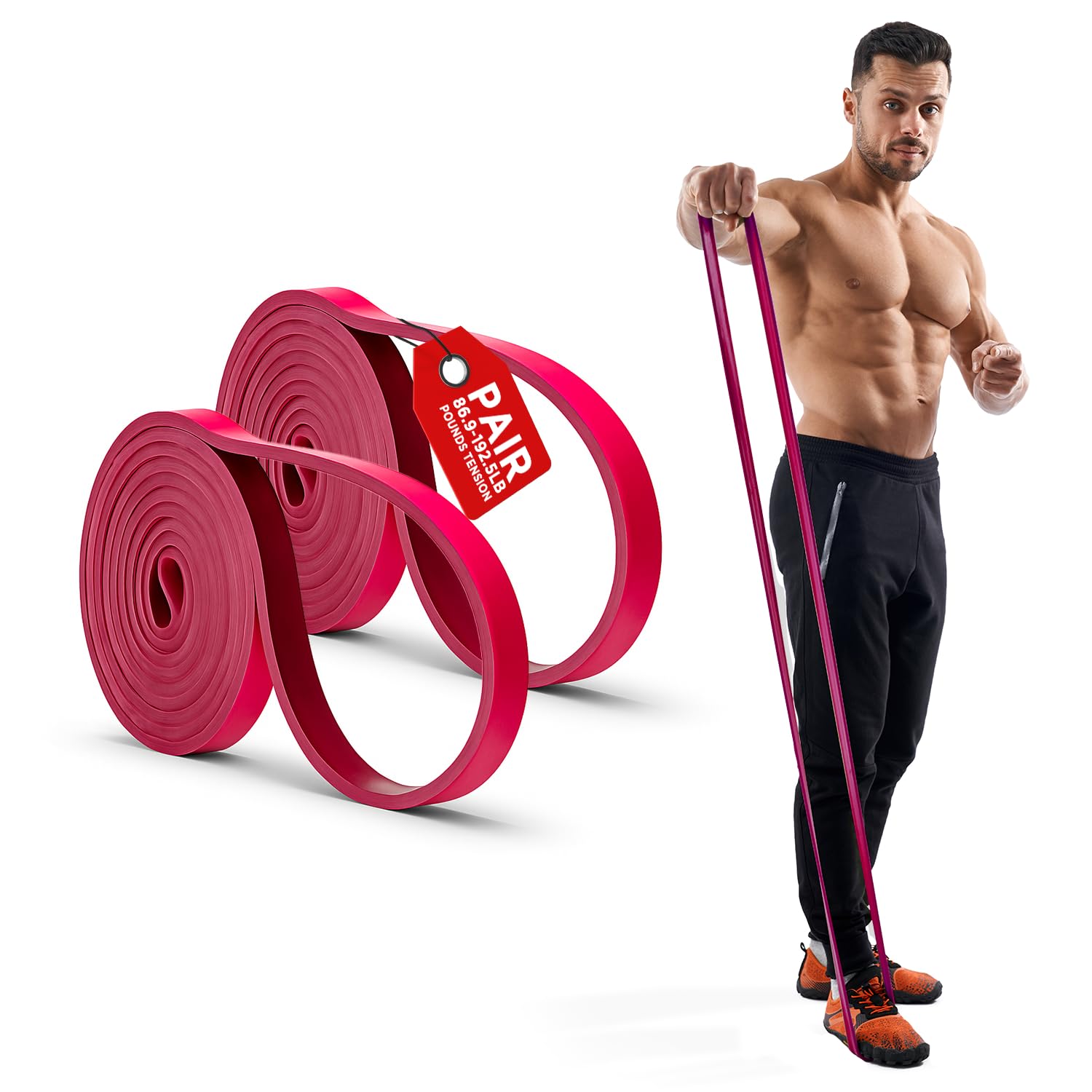EliteFTS Pro Resistance Band - Boost Core Stability and Flexibility with This Portable, Joint-Friendly Tool
