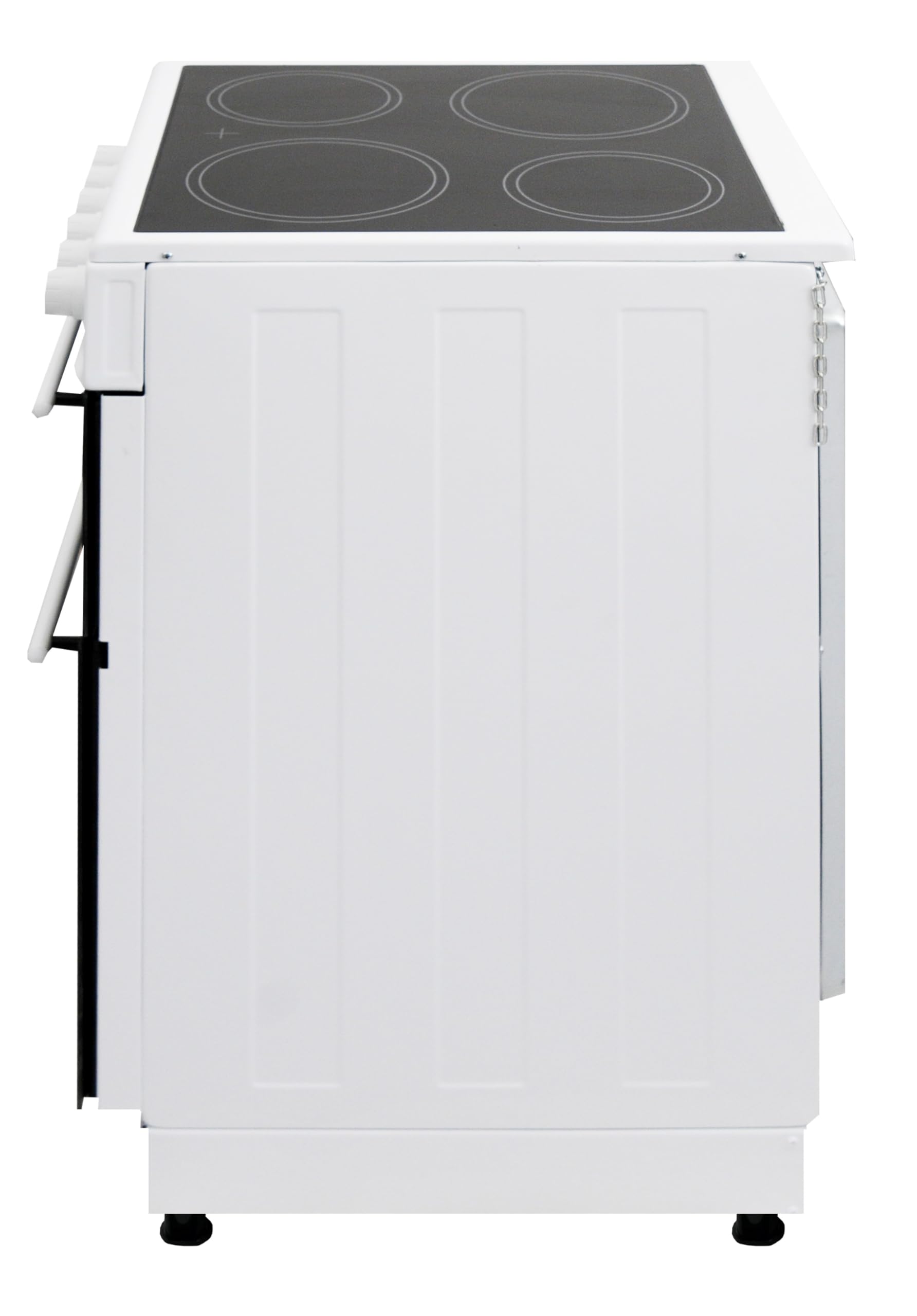 BlueFlame KCF 2200.50 SMF 50 cm VitroCeramic Freestanding Electric Cooker With Double Cavity Oven - Turbo Fan - White — view 5