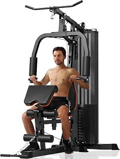 Home Gym,Multifunctional Workout Machine with 160LB Weight Stack,Workout Station for Full Body Strength Training,Exercise Equipment for Home
